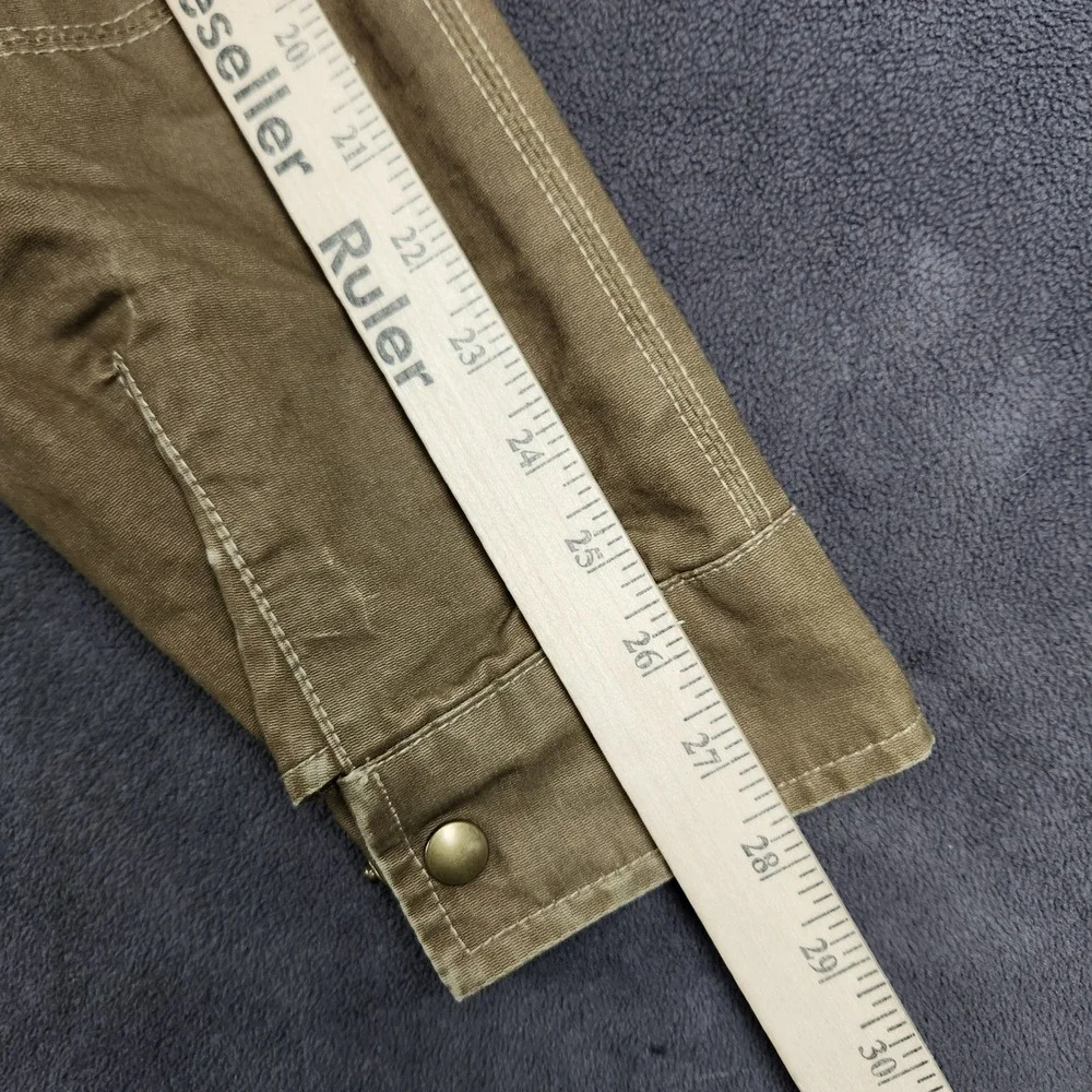 Kuhl Full Zip Jacket Mens Large Khaki Brown Cotton Canvas Outdoor Style 1052